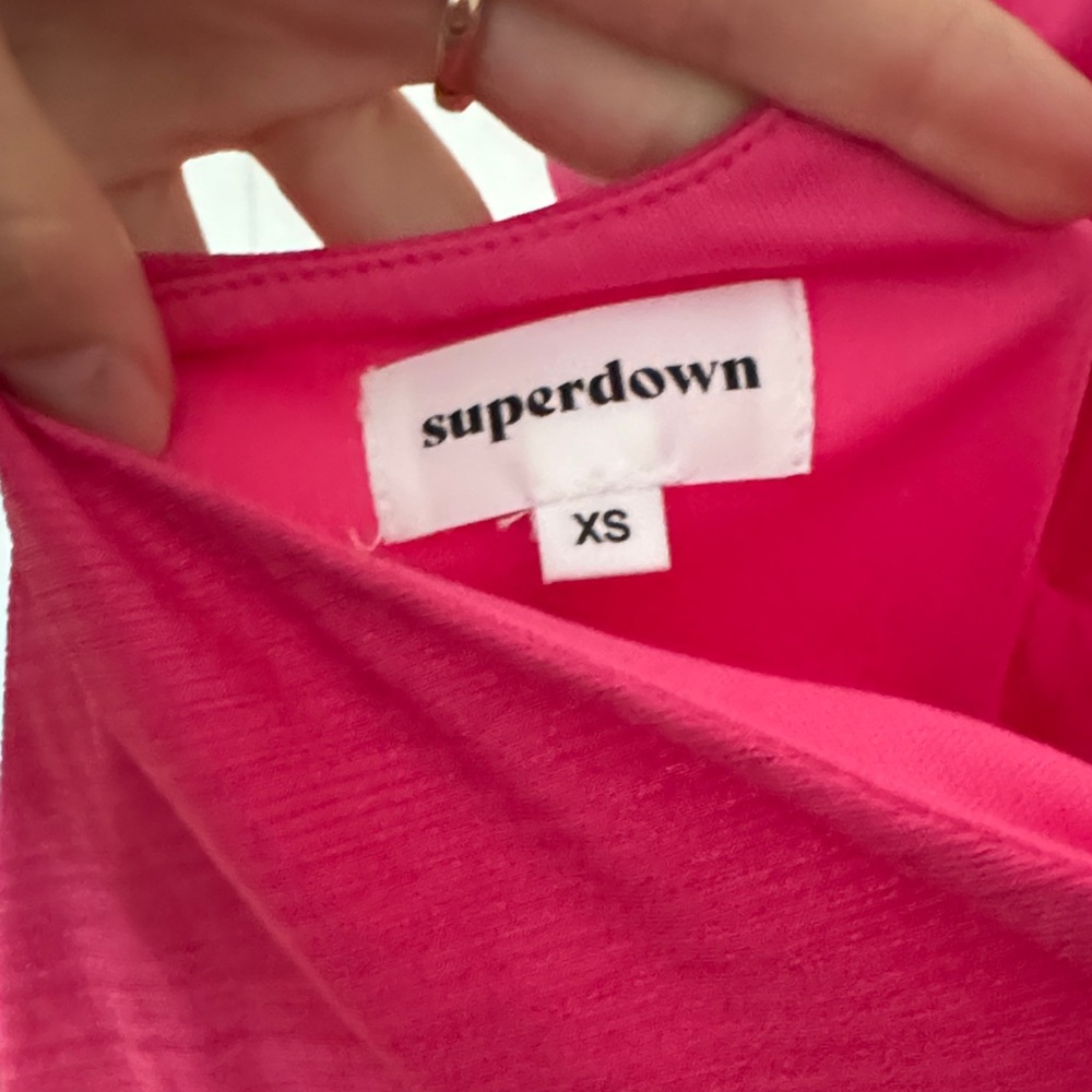 superdown Bright Pink Halter Mini Dress - Picture 3 of 6